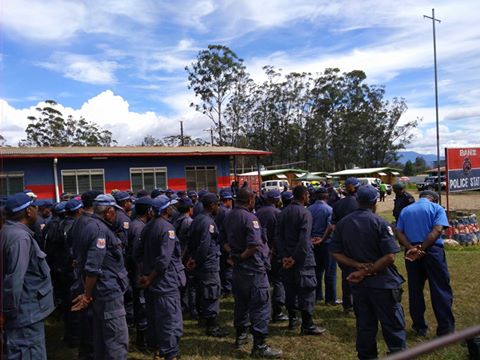 WHP Police who returned from polling in Chimbu are in Jiwaka to ensure safety during polls